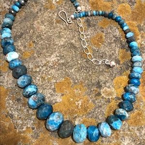 Jay King Graduating Turquoise Bezeled Sterling Nec